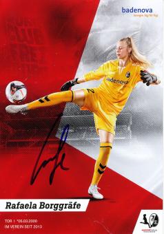 Rafaela Borggräfe  2019/2020  SC Freiburg  Frauen Fußball Autogrammkarte original signiert 