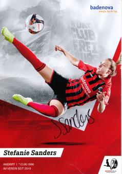 Stefanie Sanders  2019/2020  SC Freiburg  Frauen Fußball Autogrammkarte original signiert 