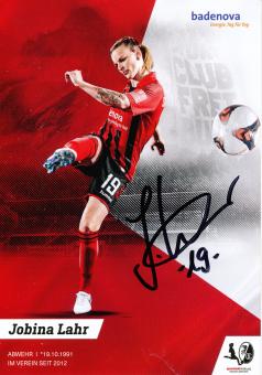 Jobina Lahr  2019/2020  SC Freiburg  Frauen Fußball Autogrammkarte original signiert 