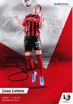 Lena Lotzen  2019/2020  SC Freiburg  Frauen Fußball Autogrammkarte original signiert 