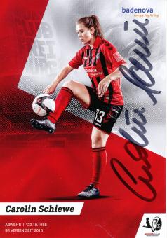 Carolin Schiewe  2019/2020  SC Freiburg  Frauen Fußball Autogrammkarte original signiert 