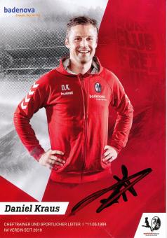 Daniel Kraus  2019/2020  SC Freiburg  Frauen Fußball Autogrammkarte original signiert 