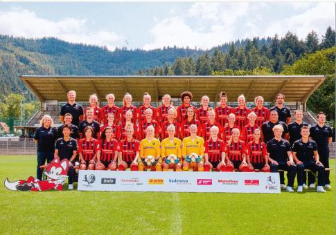 Mannschaftskarte  2019/2020  SC Freiburg  Frauen Fußball Autogrammkarte 