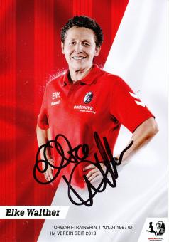 Elke Walther  2018/2019  SC Freiburg  Frauen Fußball Autogrammkarte original signiert 
