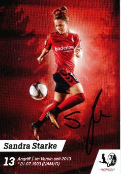 Sandra Starke  2017/2018  SC Freiburg  Frauen Fußball Autogrammkarte original signiert 