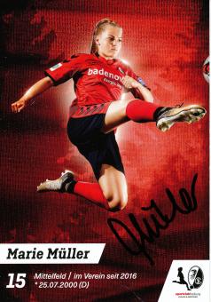 Marie Müller  2017/2018  SC Freiburg  Frauen Fußball Autogrammkarte original signiert 