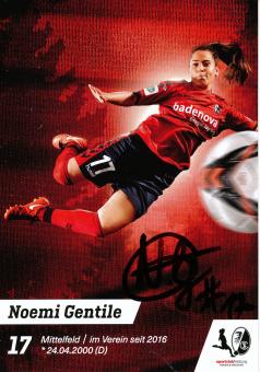 Noemi Gentile  2017/2018  SC Freiburg  Frauen Fußball Autogrammkarte original signiert 