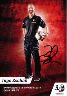 Ingo Zschau  2017/2018  SC Freiburg  Frauen Fußball Autogrammkarte original signiert 