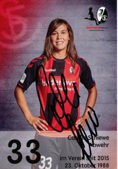 Carolin Schiewe  2016/2017  SC Freiburg  Frauen Fußball Autogrammkarte original signiert 