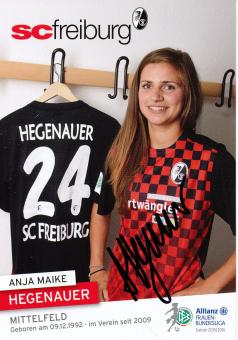 Anja Maike Hegenauer  2015/2016  SC Freiburg  Frauen Fußball Autogrammkarte original signiert 
