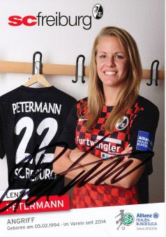 Lena Petermann  2015/2016  SC Freiburg  Frauen Fußball Autogrammkarte original signiert 