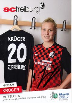 Myriam Krüger  2015/2016  SC Freiburg  Frauen Fußball Autogrammkarte original signiert 