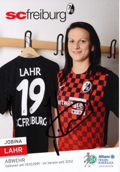 Jobina Lahr  2015/2016  SC Freiburg  Frauen Fußball Autogrammkarte original signiert 