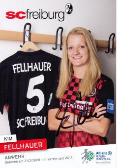 Kim Fellhauer  2015/2016  SC Freiburg  Frauen Fußball Autogrammkarte original signiert 