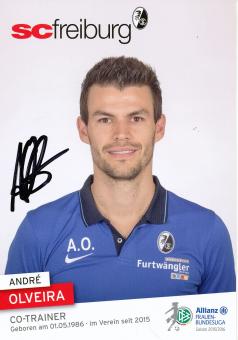 Andre Olveira  2015/2016  SC Freiburg  Frauen Fußball Autogrammkarte original signiert 
