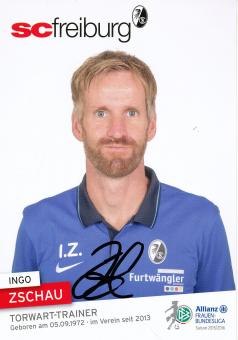 Ingo Zschau  2015/2016  SC Freiburg  Frauen Fußball Autogrammkarte original signiert 