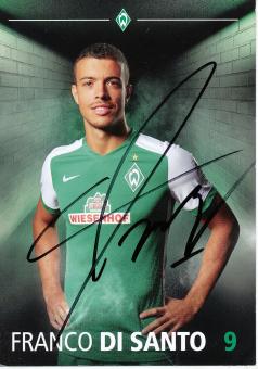 Franco Di Santo  2015/2016  SV Werder Bremen  Fußball  Autogrammkarte original signiert 