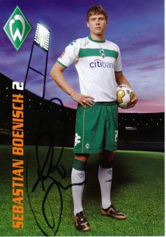 Sebastian Boenisch  2008/2009  SV Werder Bremen  Fußball  Autogrammkarte original signiert 