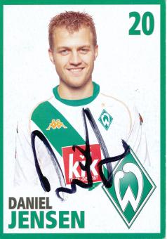 Daniel Jensen  2004/2005  SV Werder Bremen  Fußball  Autogrammkarte original signiert 