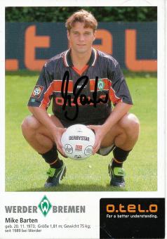 Mike Barten  1998/1999  SV Werder Bremen  Fußball  Autogrammkarte original signiert 