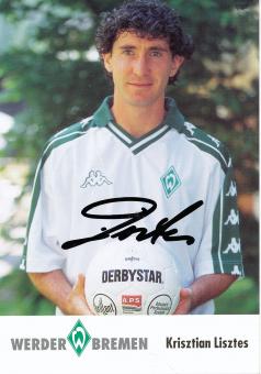 Krisztian Lisztes  2001/2002  SV Werder Bremen  Fußball  Autogrammkarte original signiert 