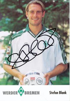 Stefan Blank   2001/2002  SV Werder Bremen  Fußball  Autogrammkarte original signiert 