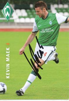 Kevin Maek  2009/2010  SV Werder Bremen  Fußball  Autogrammkarte original signiert 