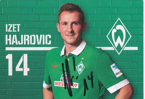 Izet Hajrovic  2014/2015  SV Werder Bremen  Fußball  Autogrammkarte original signiert 