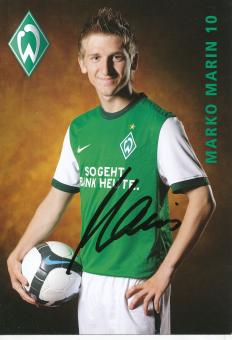 Marko Marin  2009/2010  SV Werder Bremen  Fußball  Autogrammkarte original signiert 