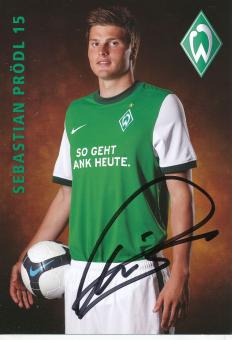 Sebastian Prödl  2009/2010  SV Werder Bremen  Fußball  Autogrammkarte original signiert 