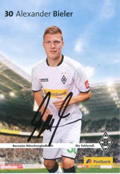 Alexander Bieler  2012/2013   Borussia Mönchengladbach  Fußball  Postbank  Autogrammkarte original signiert 