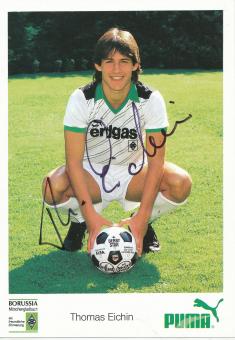 Thomas Eichin  1990/1991  Borussia Mönchengladbach  Fußball  Autogrammkarte original signiert 