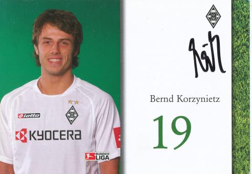 Bernd Korzynietz  2004/2005  Borussia Mönchengladbach  Fußball  Autogrammkarte original signiert 
