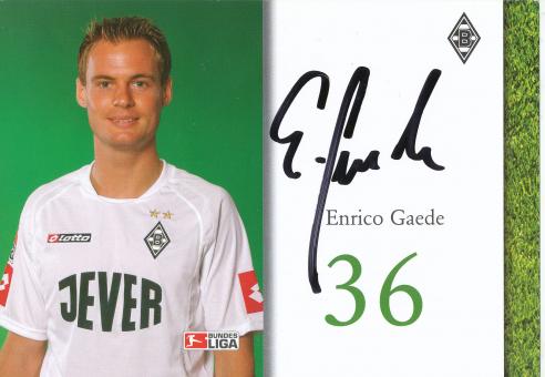 Enrico Gaede  2004/2005  Borussia Mönchengladbach  Fußball  Autogrammkarte original signiert 