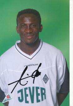 Lawrence Aidoo  2002/2003  Borussia Mönchengladbach  Fußball  Autogrammkarte original signiert 