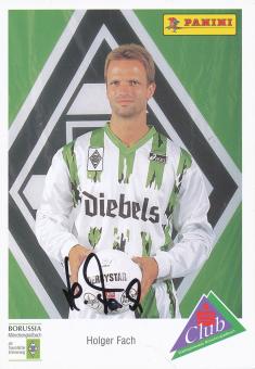 Holger Fach  1994/1995  Borussia Mönchengladbach  Fußball  Autogrammkarte original signiert 