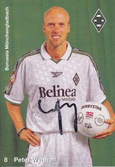 Peter Wynhoff  1998/1999  Borussia Mönchengladbach  Fußball  Autogrammkarte original signiert 