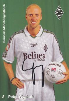 Peter Wynhoff  1998/1999  Borussia Mönchengladbach  Fußball  Autogrammkarte original signiert 