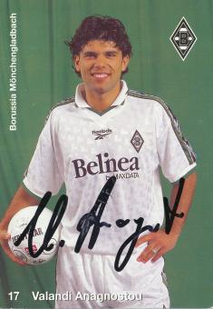 Valandi Anagnostou  1998/1999  Borussia Mönchengladbach  Fußball  Autogrammkarte original signiert 