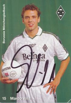 Marco Villa  1998/1999  Borussia Mönchengladbach  Fußball  Autogrammkarte original signiert 