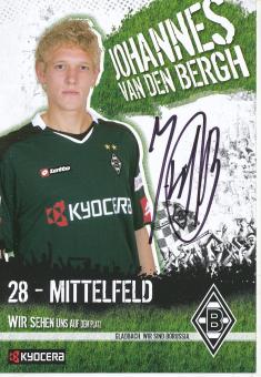 Johannes Van den Bergh  2007/2008  Borussia Mönchengladbach  Fußball  Autogrammkarte original signiert 