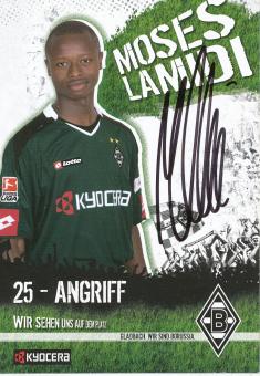 Moses Lamidi    2007/2008  Borussia Mönchengladbach  Fußball  Autogrammkarte original signiert 