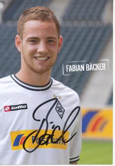 Fabian Bäcker  2010/2011  Borussia Mönchengladbach  Fußball  Autogrammkarte original signiert 