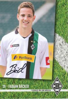 Fabian Bäcker  2009/2010  Borussia Mönchengladbach  Fußball  Autogrammkarte original signiert 