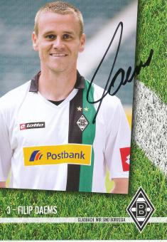 Filip Daems  2009/2010  Borussia Mönchengladbach  Fußball  Autogrammkarte original signiert 