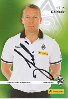 Frank Geideck  2015/2016  Borussia Mönchengladbach  Fußball  Autogrammkarte original signiert 