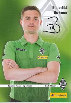 Benedikt Bohnen  2015/2016  Borussia Mönchengladbach  Fußball  Autogrammkarte original signiert 