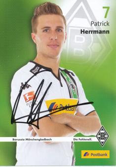 Patrick Herrmann  2015/2016  Borussia Mönchengladbach  Fußball  Autogrammkarte original signiert 