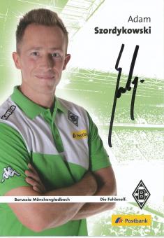 Adam Szordykowski  2014/2015  Borussia Mönchengladbach  Fußball  Autogrammkarte original signiert 