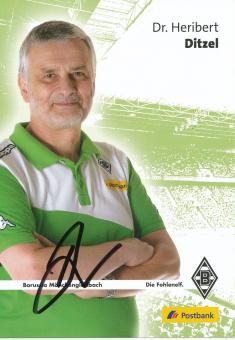 Dr. Heribert Ditzel  2014/2015  Borussia Mönchengladbach  Fußball  Autogrammkarte original signiert 